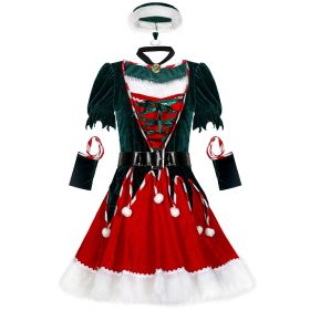 One-Piece Christmas Costume Stage Performance Christmas Costume New Year'S Day Party Dress Sexy Christmas Costume (size: XL)