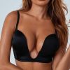 Comfortable Sexy Underwear U Shaped Deep One Piece Gather the Invisible Bra Shoulder Strap Adjustable Wedding Dress Push up