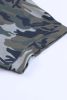 Green Classic Camo Print Slouchy Loungewear Shorts Set
