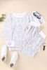 Gray Leopard Splatter Two-piece Lounge Set