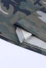 Green Classic Camo Print Slouchy Loungewear Shorts Set