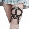 Personalised Pentagram Leather Leg Ring Bondage