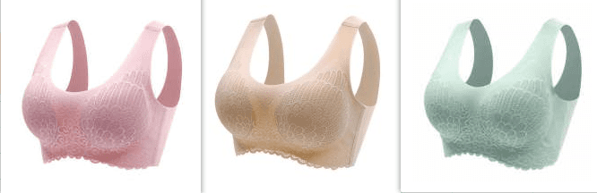 Natural Thai Latex Underwear 4.0 Angel Wings Seamless One Piece Women'S Lace Sports Bra Without Steel Ring (Option: SuitE-3XL)